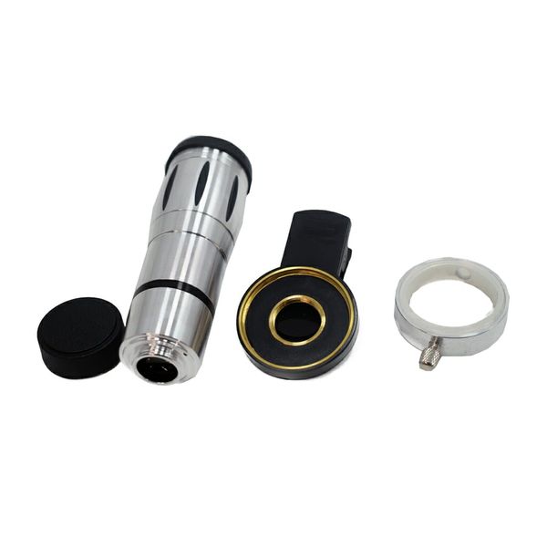 12X Zoom Mobile Phone Telescopic Lens-Silver