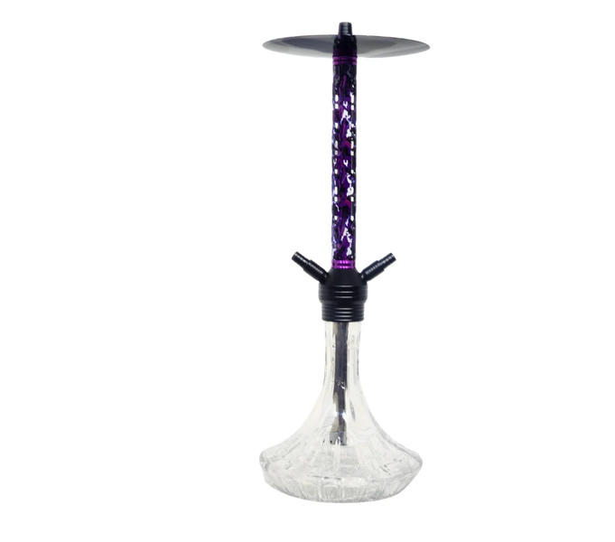 Premium 2 Pipe Medium Hookah - Purple camo