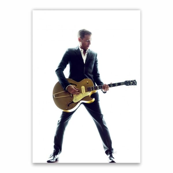 Bryan Adams Golden Guitar Poster - A1