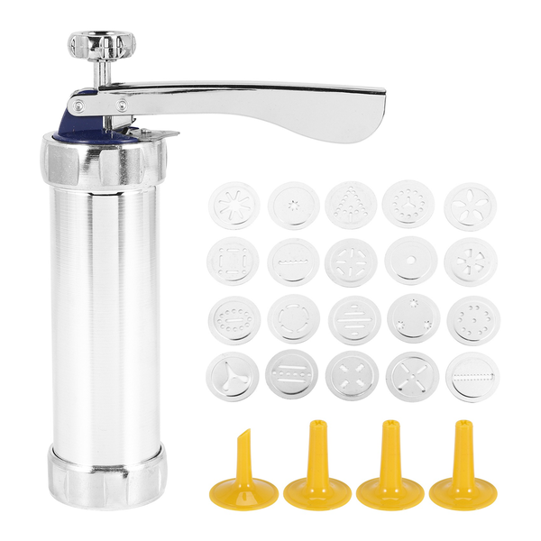 Cookie Press Stainless Steel Spritz Press,Icing Kit