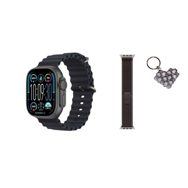 V9 Ultra Max Wear Fit Pro 3 Strap Smart Watch and handmade key holder