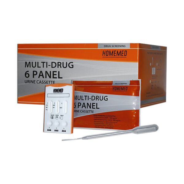 Homemed - Multi Drug 6 Panel Urine Cassette 25's