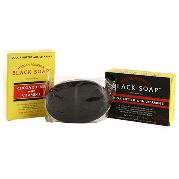 Black Soap Cocoa Butter with Vitamin E - 3Piece