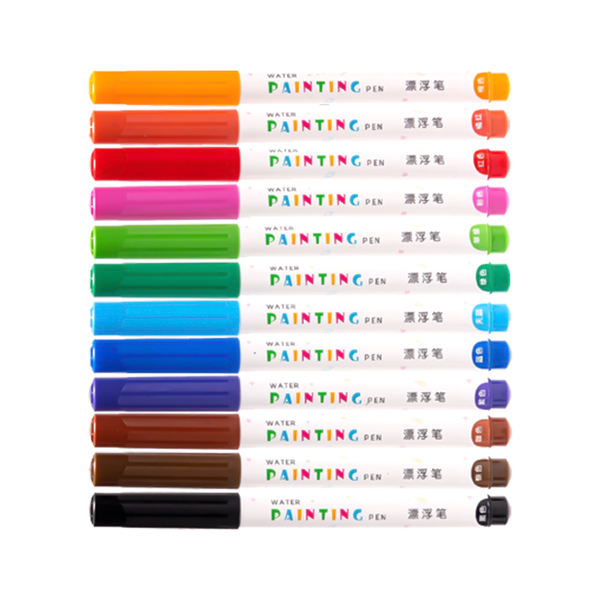 Deli Colour Floating Whiteboard Marker 12-Colour Set Water-Activated