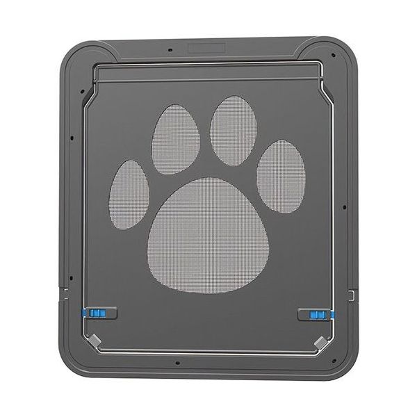 Black-Pet Lockable Screen Flap Door