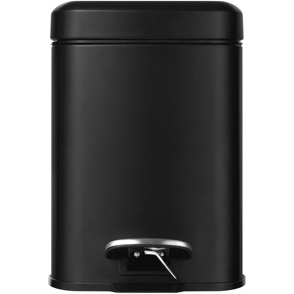 Legend Square Soft Close 6lt Bin Black