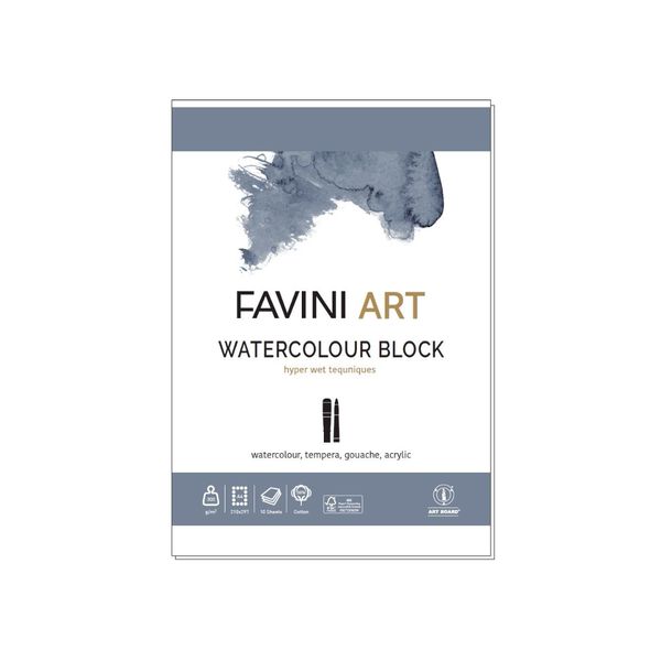 Favini W/C 35% Block 300gsm A4 10sht