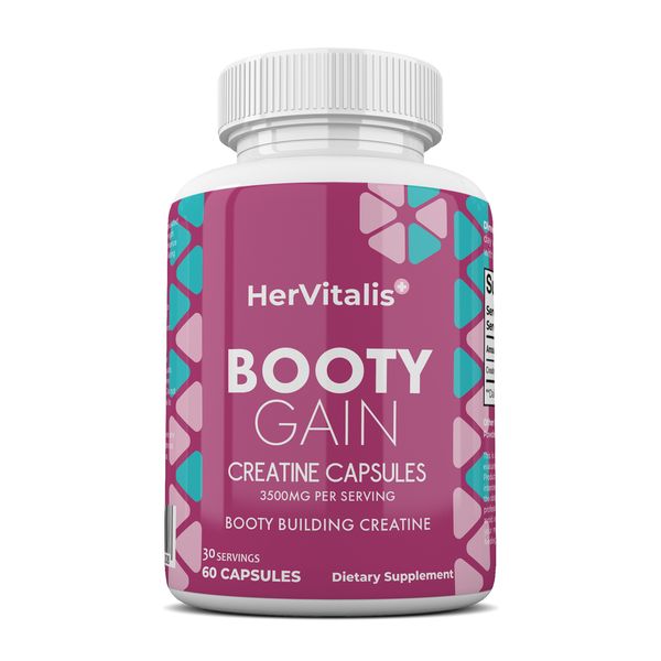 Booty Gain Creatine Capsules - Glute Growth &amp; Strength Support
