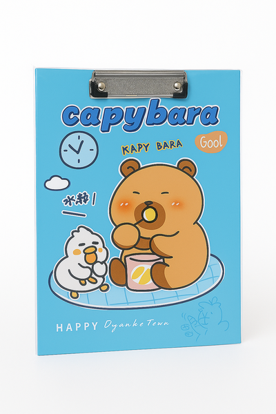 Cartoon-Themed A4 Clipboard - Writing Board with Ruler Edge 3 x boards