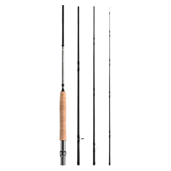 4-Piece Fly Fishing Rod - Black 210cm/82.6inc 5/6#