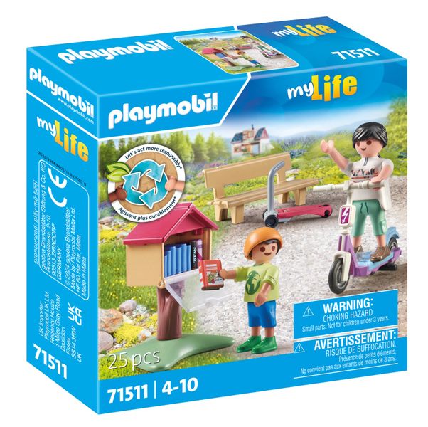 Playmobil My Life - Book Exchange Set - 25 Pieces