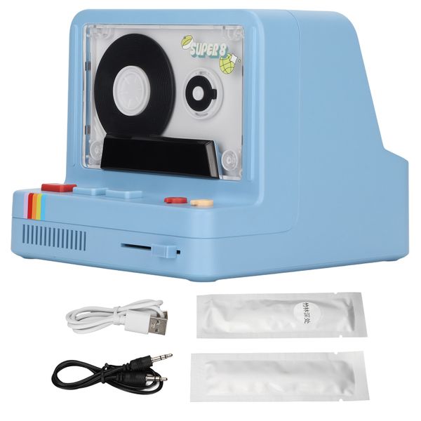 Bluetooth Cassette Player Portable Stereo Tape Retro Speaker Blue