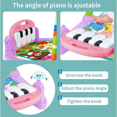 Gimnasio para Bebé FISHER PRICE Piano Pataditas Musical Rosa