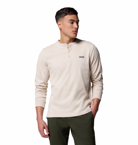 Columbia Men's Landroamer Long Sleeve Henley Dark Stone