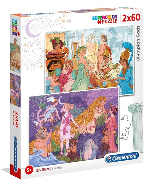 Clementoni 2X60 Piece Puzzle - Olympian Gods