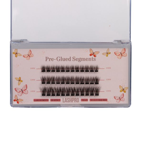 Pre-Glued Lashes - Flutter Luxe Collection Mira (Reusable No-Glue Lashes)