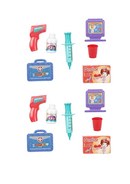 2 Pack Kids Pretend Play Doctor Playset - Medical Kit Toy for Children