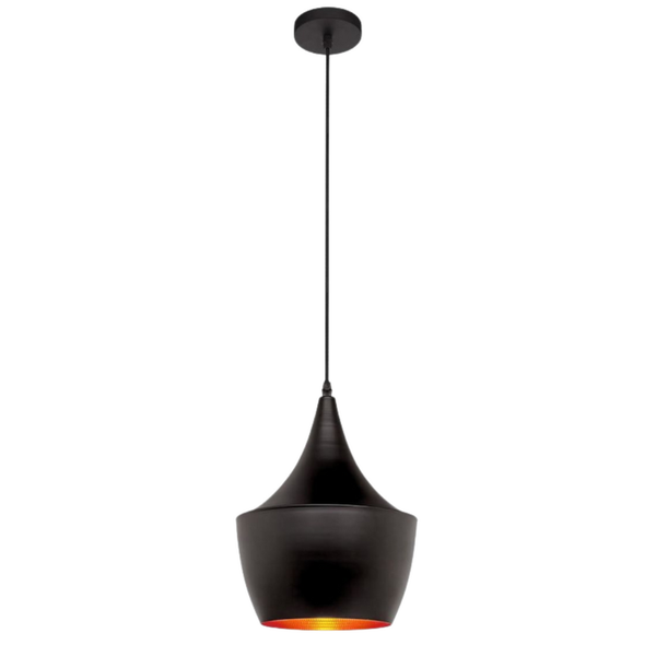 WHL&amp;E 7712/B Black With Gold Dining Lamp