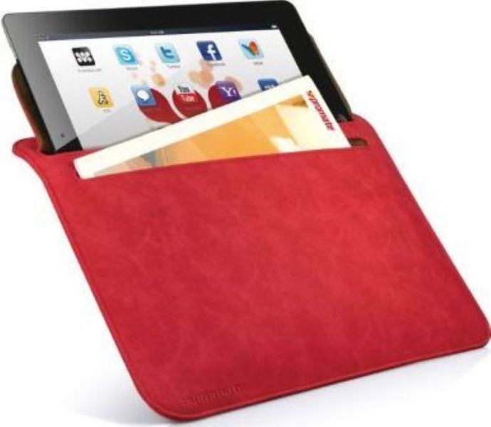 Premium protective horizontal shamwa leather case for iPad 2