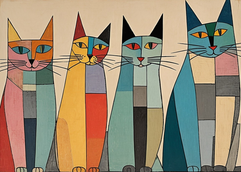 Canvas Wall Art Home Decor - It's A Cat's World