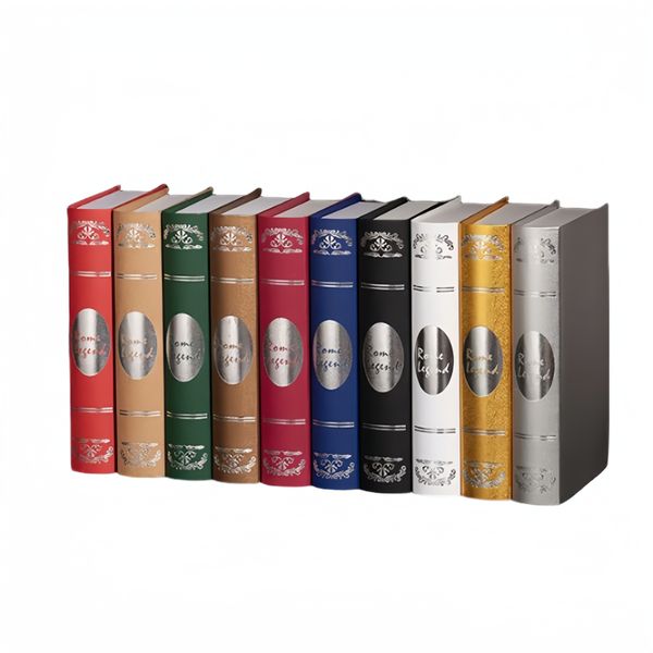 10Pcs random patterns Decorative Faux Books European hot stamping book 0312