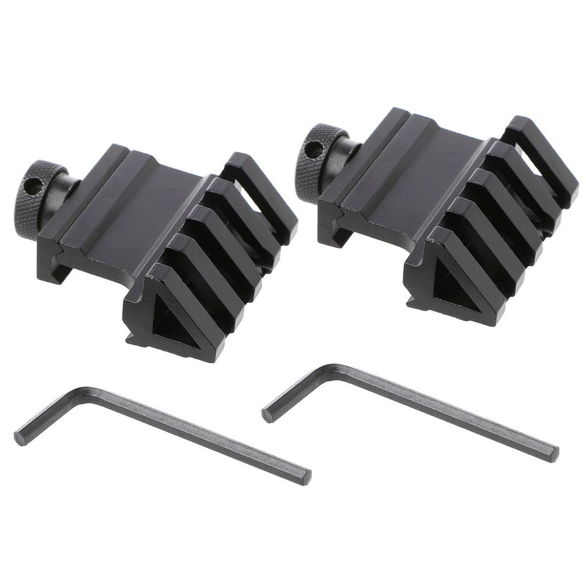 2 Pcs Tactical Rail Mount 45 Degree Sight Scope Rail Riser Mount for Scopes