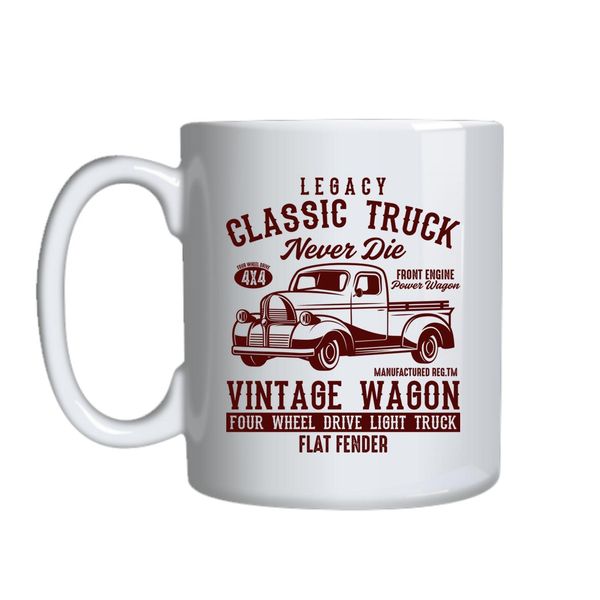 Vintage Wagon Mug Gift Idea 125