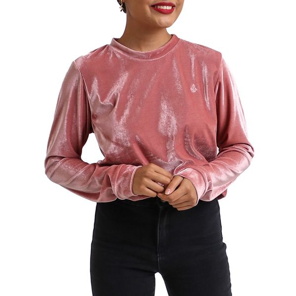 Volcom-Velvet Pullover Crew-Mauve