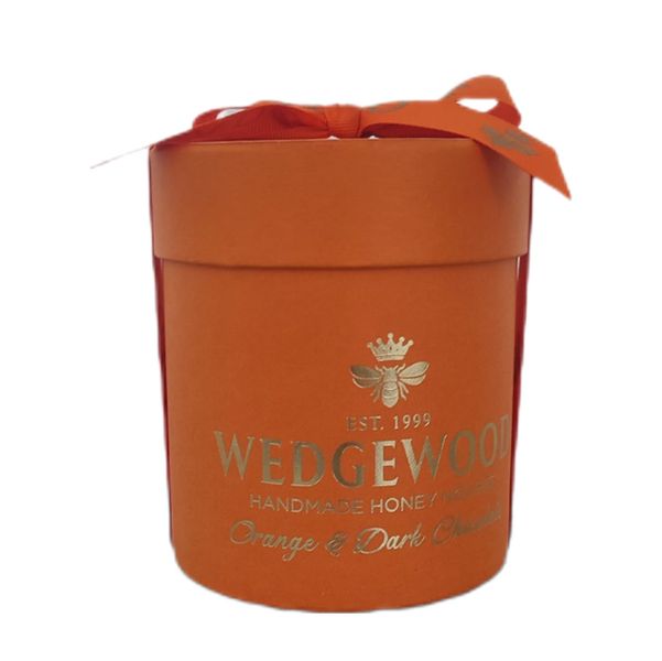 Wedgewood Nougat Hat Box - Orange &amp; Dark Chocolate 280g