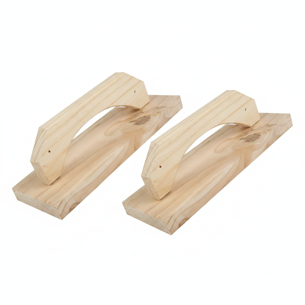 Kaufmann Wooden Masonry Float 300mm x 200mm for Smoothing Concrete - 2 Pack