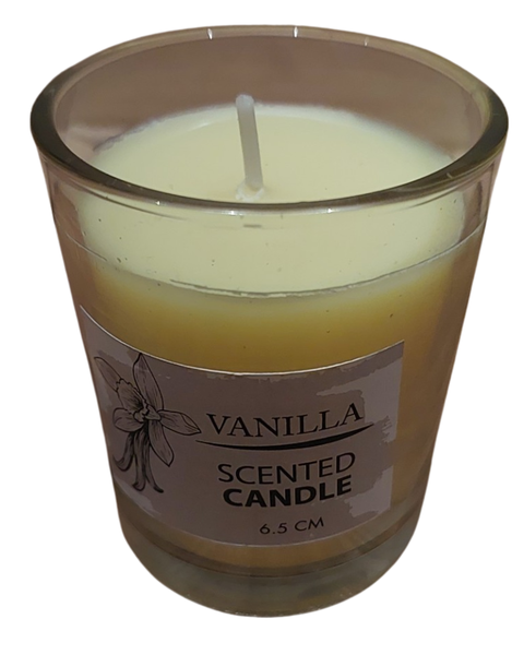 Scented Vanilla Candle in Glass