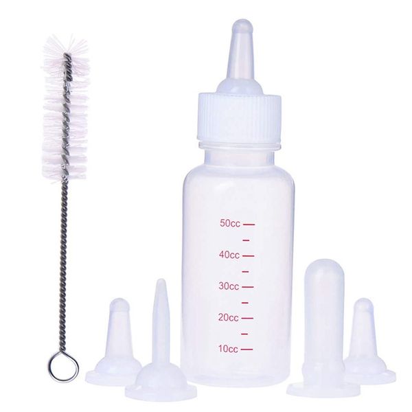Pet Nursing Bottle Kits for Newborn Kittens Rabbits Small Animals