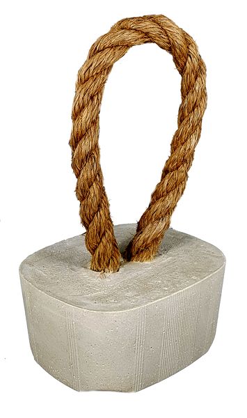 Perfectly Potty - Artisan Rope&amp; Cement Door Stopper - 002