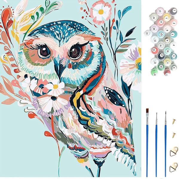 Sulfar Painting by Numbers Kits, 1Pcs 40x50cm Canvas (Without Frame)