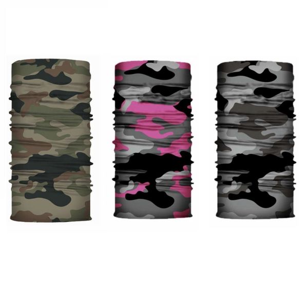 Face-Neck Warmer Bandana Face Shield Camo Set of 3
