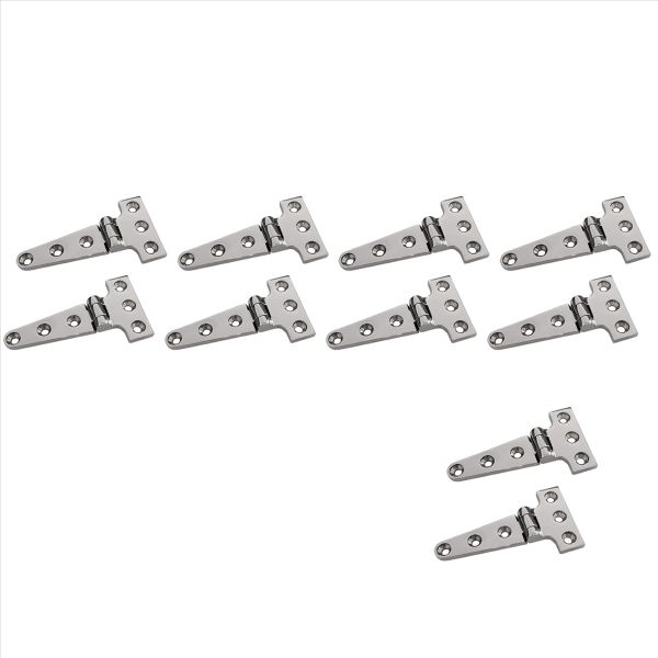 2 Pcs Heavy Duty T Hinge 316 Stainless Steel Marine Grade Casting