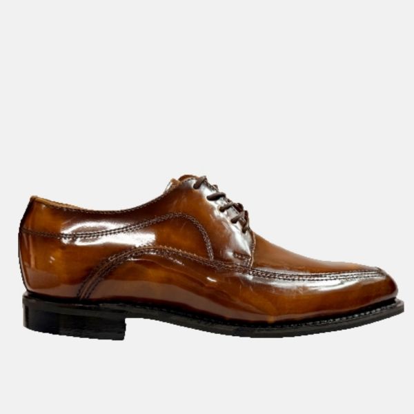 Bishop Hi-Shine Leather Formal Shoe - Men's Classic Dress Lace-Up