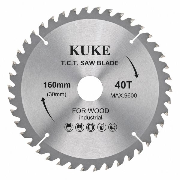 160mm 40T TCT Saw Blade for Wood, Wood Cutting Disc AY082-021
