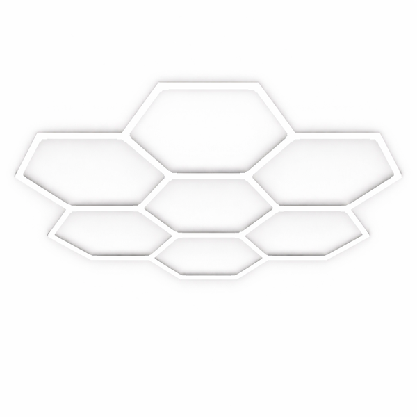 Hexagon Grid Led Car Garage Light 2.4m x 2.6m