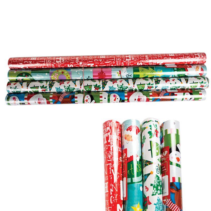 Bulk Pack X 4 Christmas Gift Wrap 5m X 700mm | Shop Today. Get it