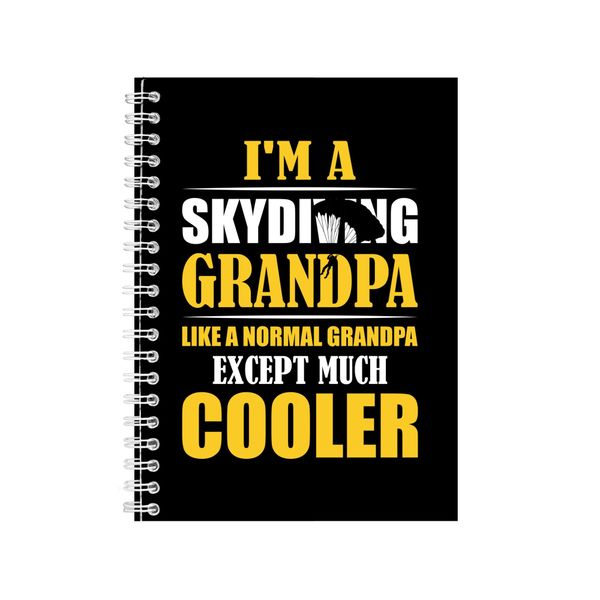 Skydiving Grandpa 2 Notebook Skydiving Gift Idea A4 Notepad 148