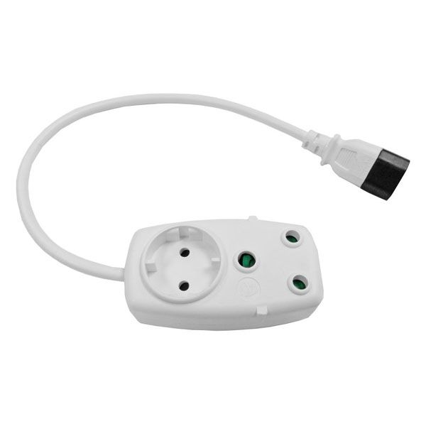 WL Multiplug with IEC Connector for UPS - 1x16A + 1x5A - White
