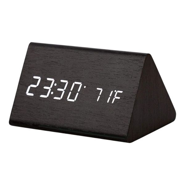 Modern LED Digital Alarm Clock - Black