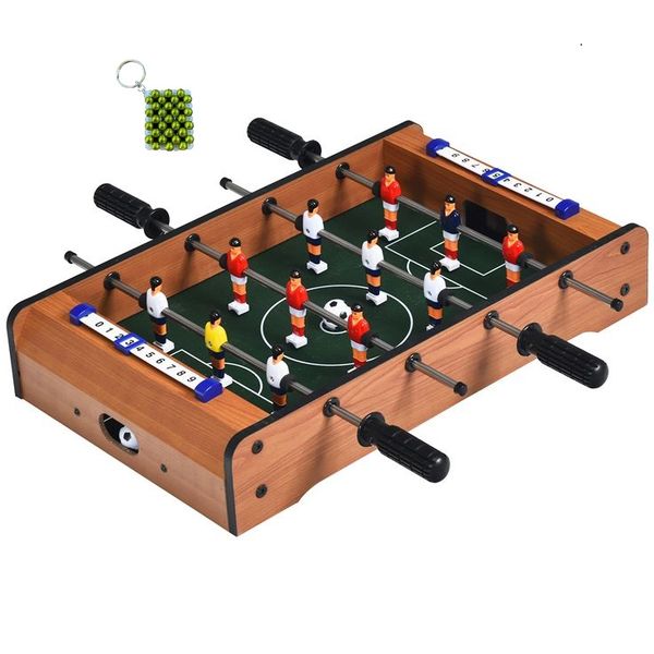 Foosball Table Soccer Set - Classic Indoor Game for Family Fun &amp; Key Holder