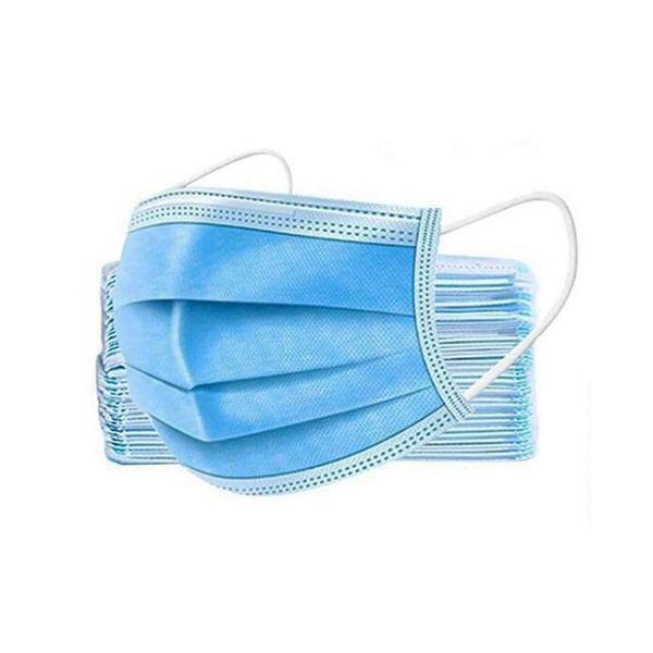 Face Mask - Kids 3 Ply Disposable - Blue (Pack of 50)