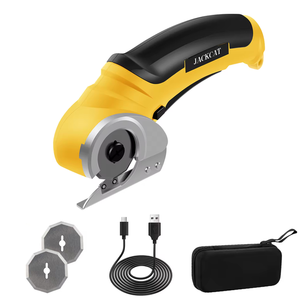 Cordless Electric Scissors - Rechargeable Fabric Clipper Set