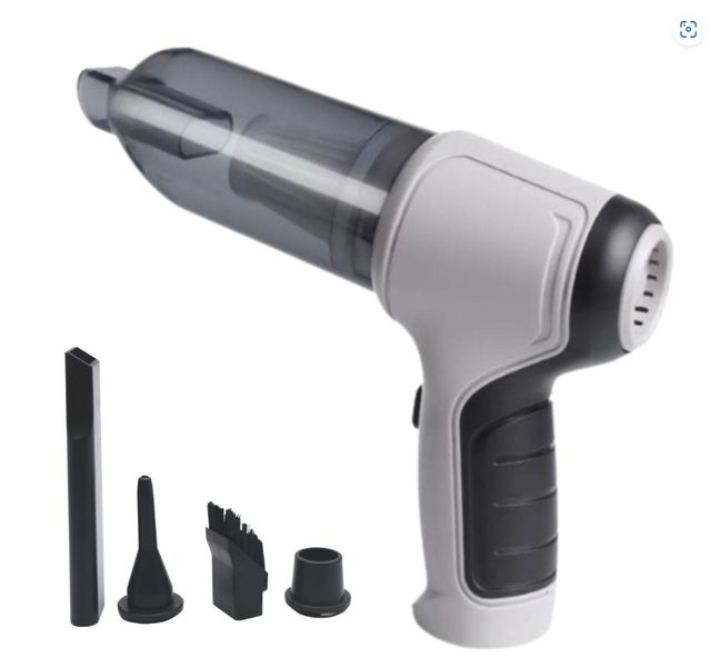 Handheld Vacuum Cleane, Portable Rechargeable Cordless Vacuum Cleaner Grey