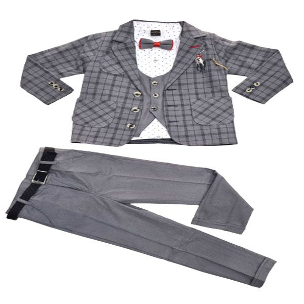 Boys Grey Blazer with Grey Trouser Formal Wear
