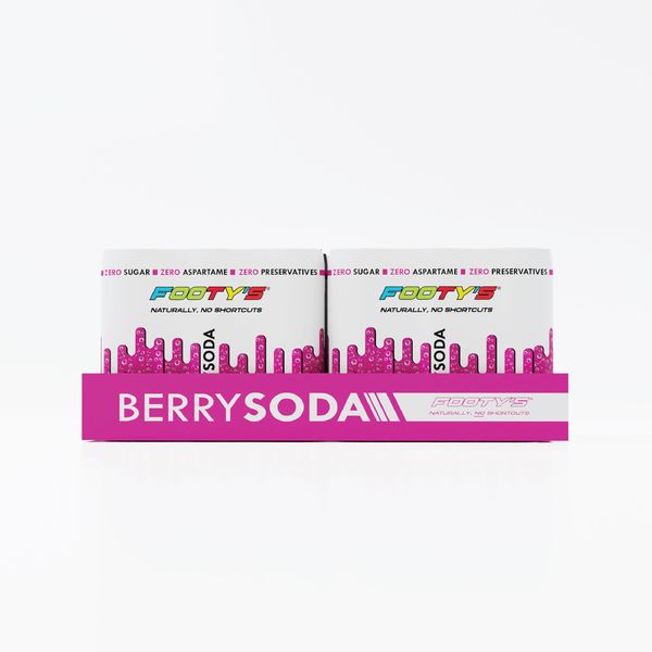 Footys Sugar Free Berry Soda 300ml - 24 Pack