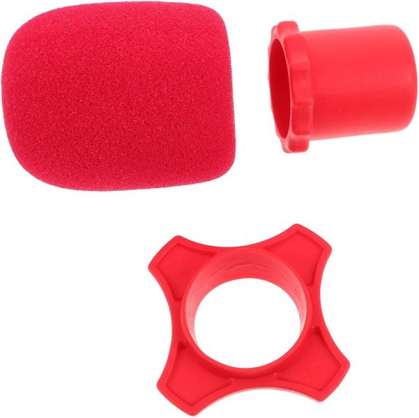 Sponge Mic Protector Kit With Silicone Ring Bottom Rod Sleeve For Handheld